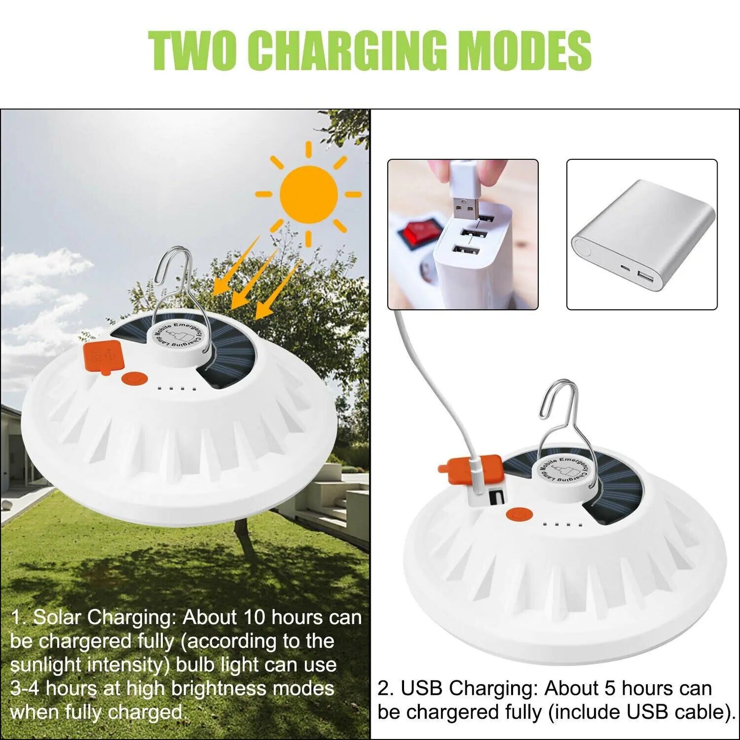Rechargeable 60 LED Outdoor Camping Tent Light