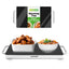 Nutrichef Electric Hot Plate Tray Dish Warmer - Black Glass Top