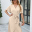 Robe Maxi à Encolure en V et Fente