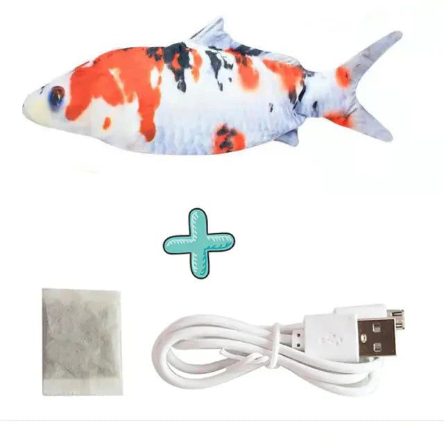 Jouet interactif pour chats avec chargeur USB - Poisson