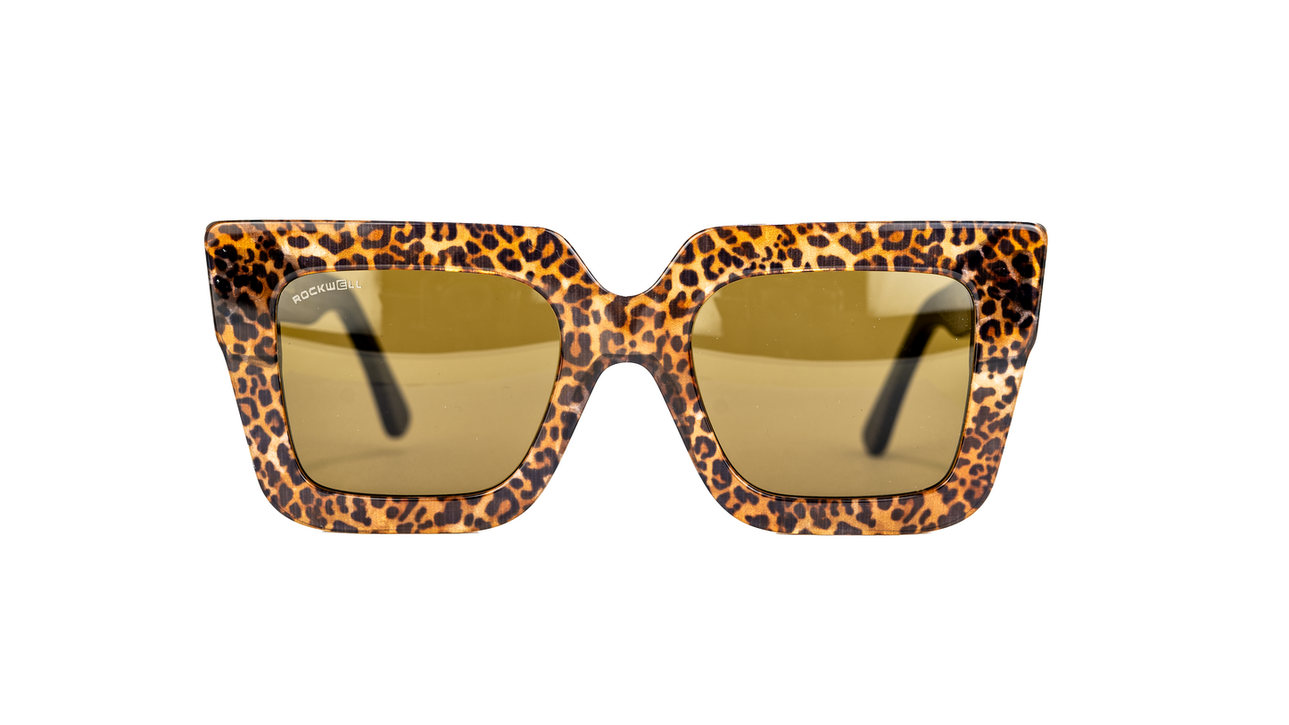 Gafas de sol Lulu con estampado de leopardo