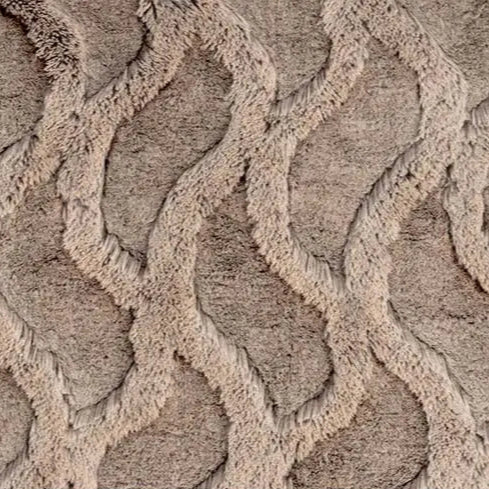 Tissu Luxe Cuddle Bunny Bailey Chocolat/Amande au mètre