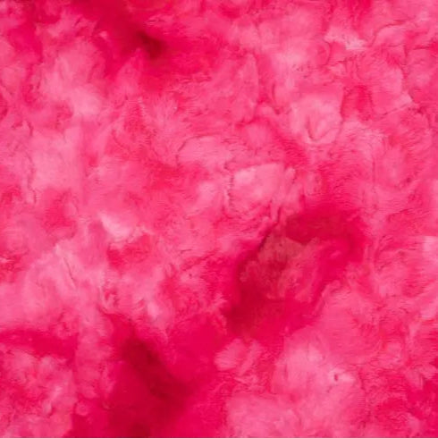 Luxe Cuddle Galaxy Think Pink Fabric per Yard