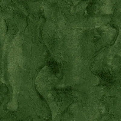 Luxe Cuddle Hide Evergreen Fabric per Yard