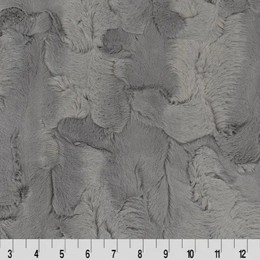 Tissu Luxe Cuddle Hide Graphite au mètre