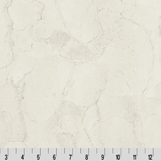 Luxe Cuddle Hide Natural Fabric per Yard