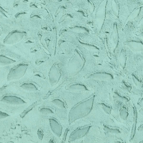 Luxe Cuddle Poppy Juniper Fabric per Yard