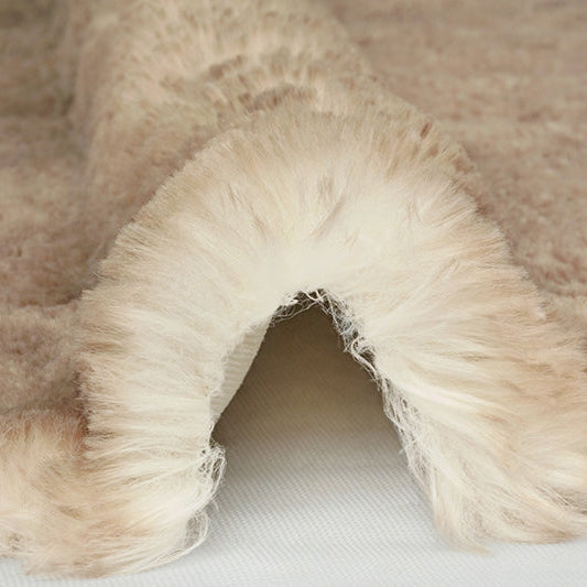 Tela Luxe Cuddle Arctic Fox Sandstone por Yarda
