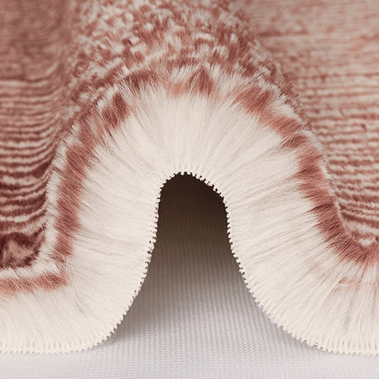 Tissu Luxe Cuddle Arctic Owl Rose du Désert - 58"/60" par yard