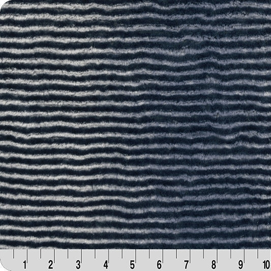 Navy Luxe Cuddle Arctic Owl Fabric per Yard