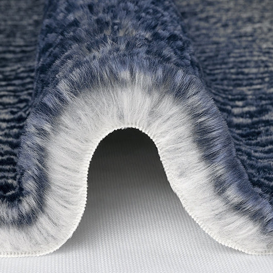 Navy Luxe Cuddle Arctic Owl Fabric per Yard