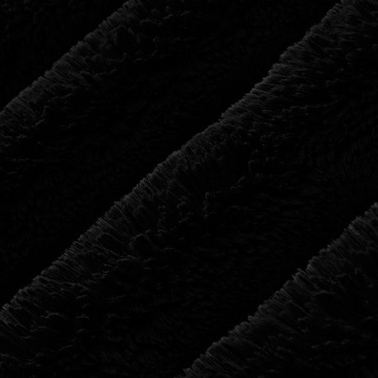 Tissu Luxe Cuddle Arctic Rabbit Noir - 58"/60" par yard