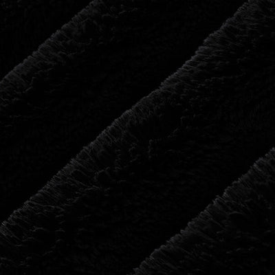Luxe Cuddle Arctic Rabbit Black Fabric - 58"/60" per Yard