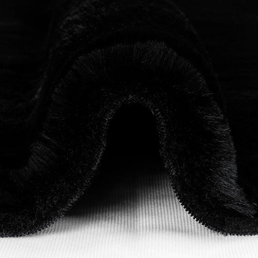 Tissu Luxe Cuddle Arctic Rabbit Noir - 58"/60" par yard