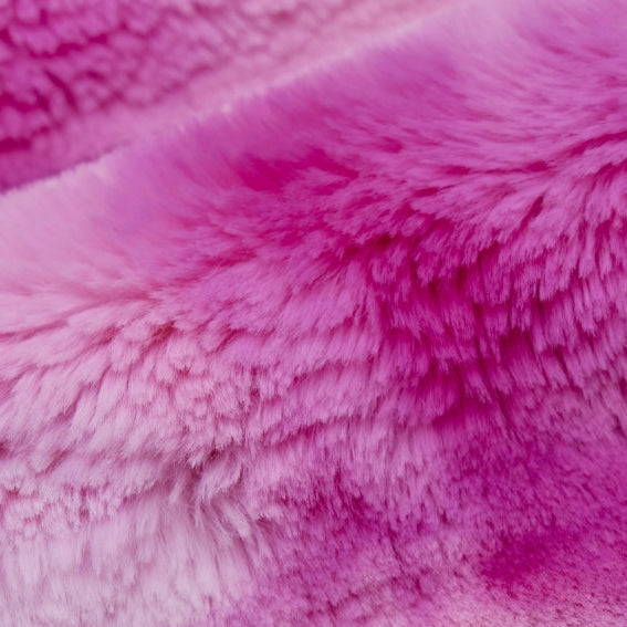 Cerise Luxe Cuddle Fusion Bunny Fabric - 58"/60" per Yard