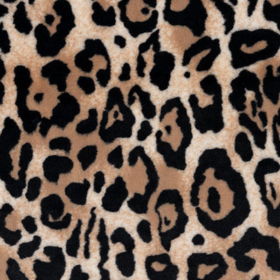 Tela de felpa Tan Luxe Cuddle Bunny Jungle Cat - 58"/60" por yarda