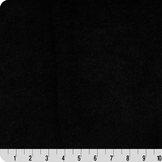 Tissu Luxe Cuddle Bunny Lush Noir - 58"/60" par Yard