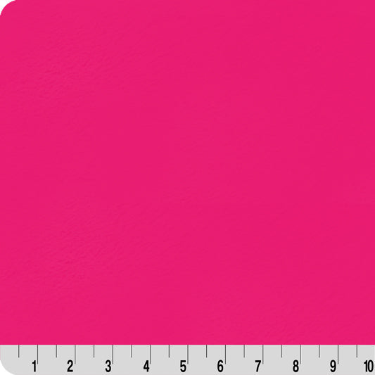 Luxe Cuddle Bunny Lush Think Pink Fabric per Yard