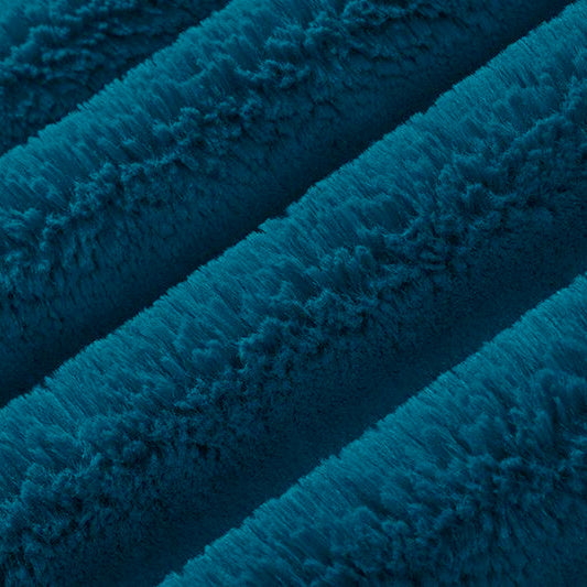 Luxe Cuddle Bunny Dark Sea Fabric - 58"/60" per Yard