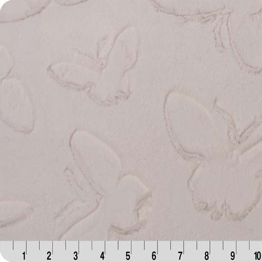 Luxe Cuddle Butterfly Pearl Fabric - Soft & Elegant