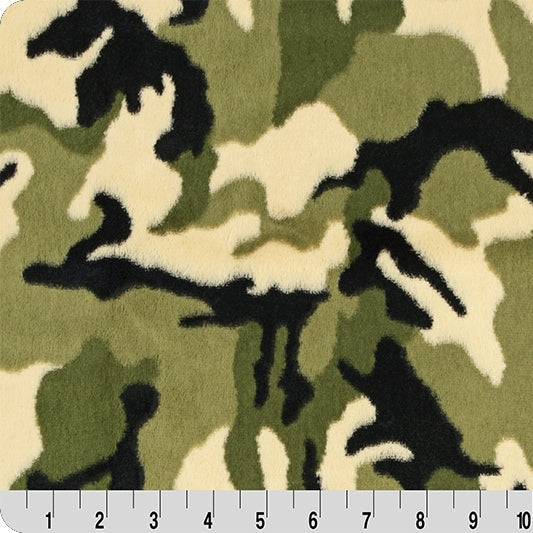Army Luxe Cuddle Camo Fabric - 58"/60" per yard