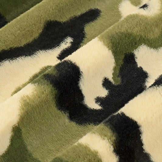 Army Luxe Cuddle Camo Fabric - 58"/60" per yard