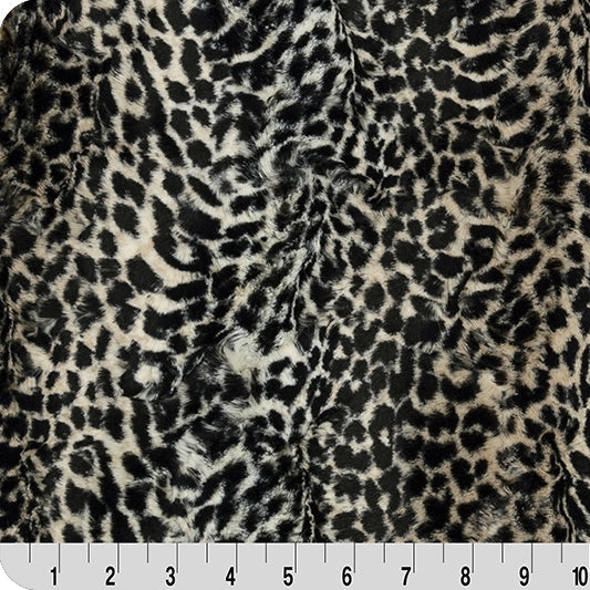 Taupe Luxe Cuddle Cheetah Fabric - Soft and Stylish