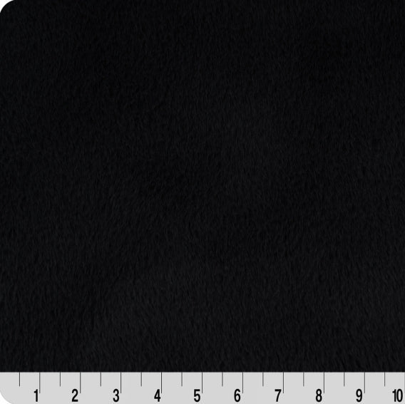 Tissu Luxe Cuddle Encore Noir 58"/60" par yard