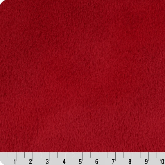 Tissu Luxe Cuddle Encore Cardinal 58"/60" par yard