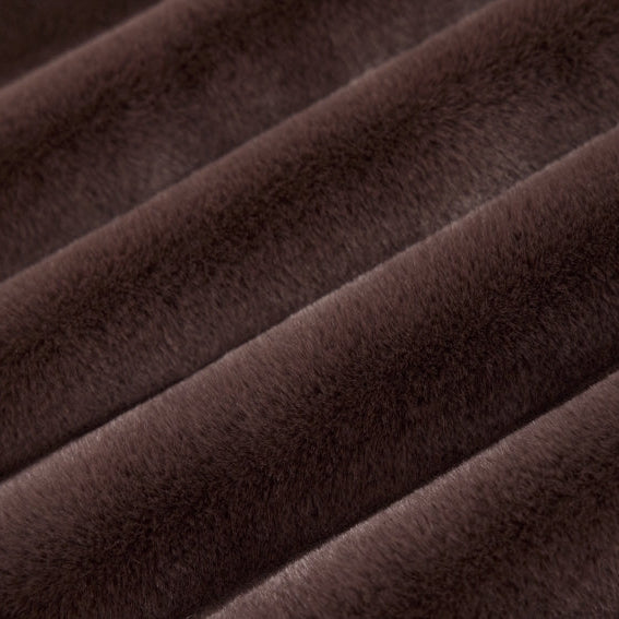 Tela Luxe Cuddle Encore Chocolate por Yarda