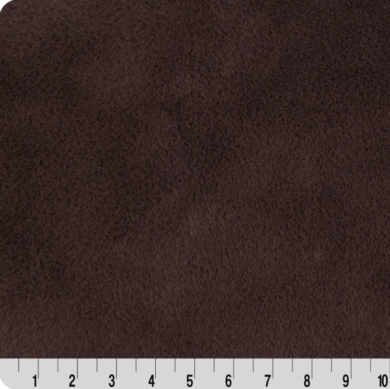 Tela Luxe Cuddle Encore Chocolate por Yarda