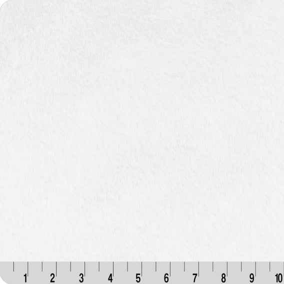 Luxe Cuddle Encore Snow Fabric - Soft & Plush Per Yard