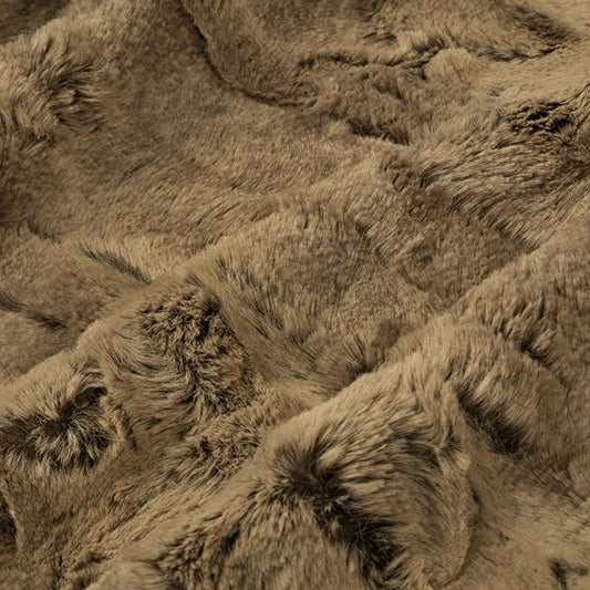 Tela Luxe Cuddle Zorro del Bosque Color Castaño - 58" - 60" por yarda
