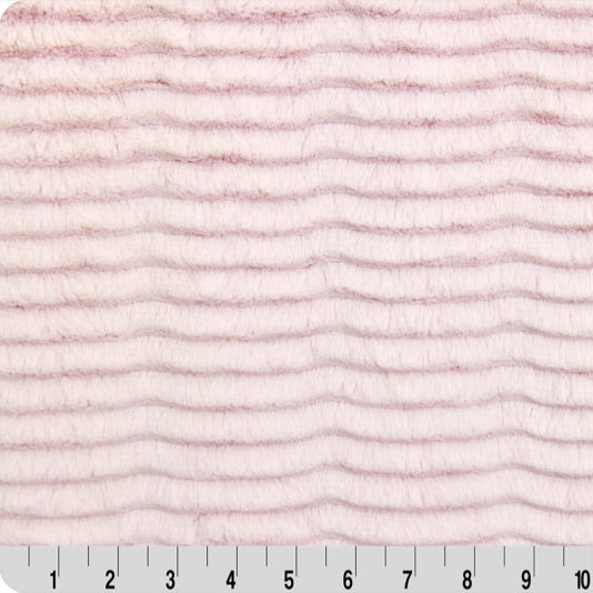 Luxe Cuddle Frosted Oceana Tela de Agua de Rosa/Nieve por Yarda