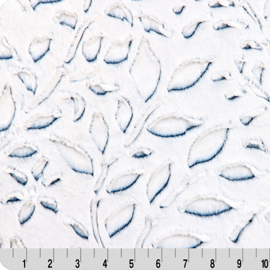 Tissu Luxe Cuddle Frosted Poppy Dark Sea - 58"/60" par Yard