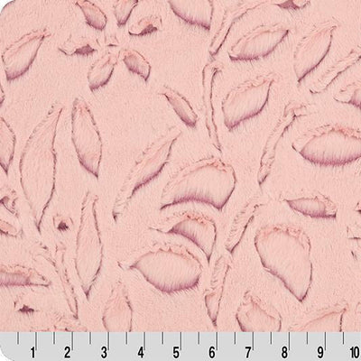 Luxe Cuddle Frosted Poppy Rosewater Fabric - 58" Wide