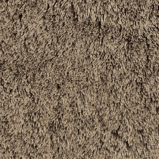Tissu shaggy Luxe Cuddle froissé marron/beige par yard