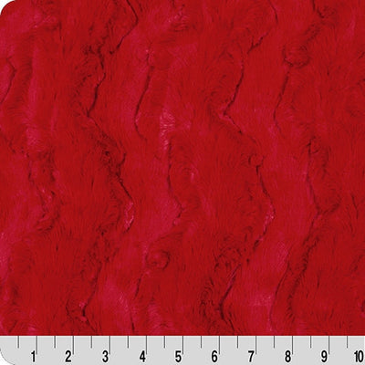 Luxe Cuddle Glacier Cardinal Fabric - 58" Wide