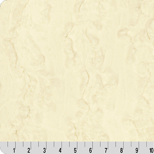 Tela Luxe Cuddle Glacier Ivory - 58" de ancho