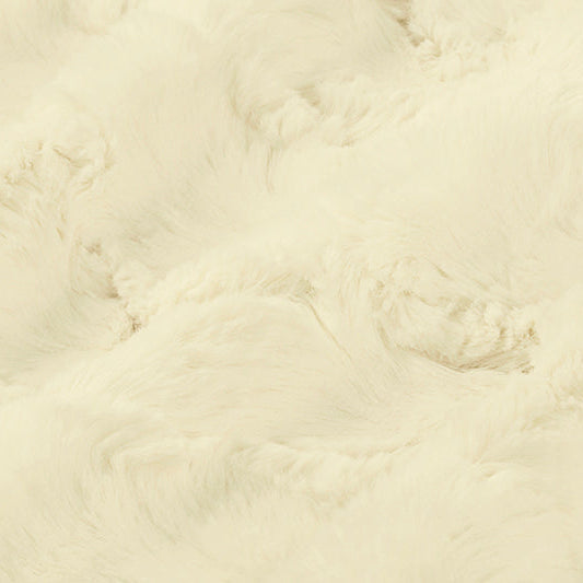 Tela Luxe Cuddle Glacier Ivory - 58" de ancho