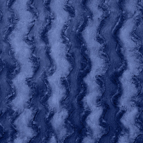 Tissu Luxe Cuddle Glacier Marine - 58" de large par yard