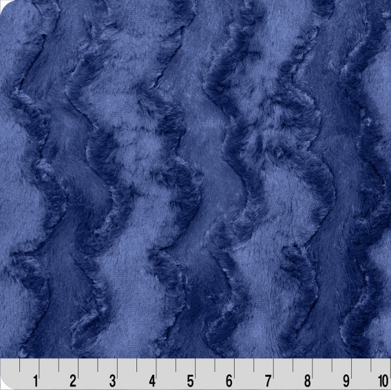Tissu Luxe Cuddle Glacier Marine - 58" de large par yard
