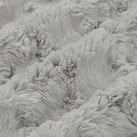 Tissu Luxe Cuddle Glacier Silver 58" par yard