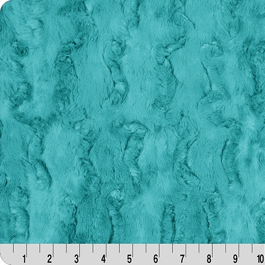 Tela Luxe Cuddle Glacier Teal - 58" por Yarda