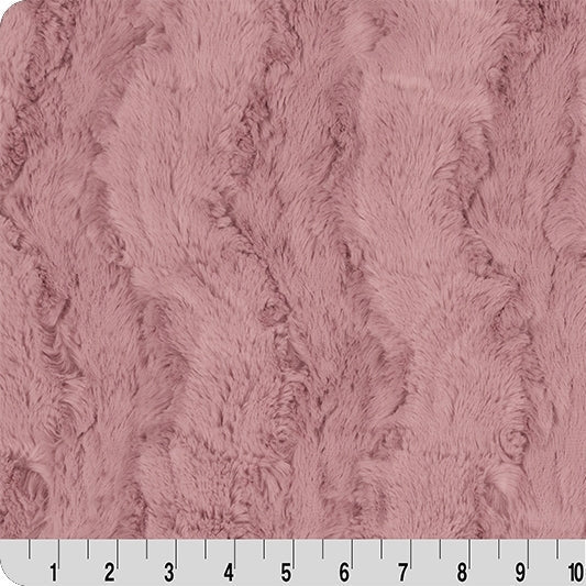 Luxe Cuddle Glacier Woodrose 58" Fabric per Yard