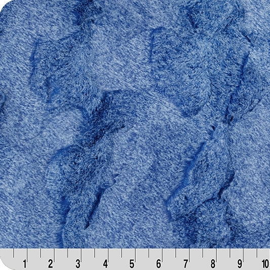 Luxe Cuddle Heather Electric 58" Fabric per Yard