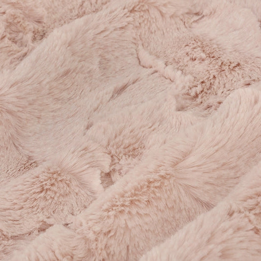 Tela Luxe Cuddle Heather Rosewater - Material de felpa premium