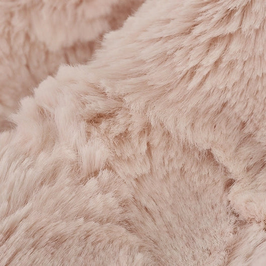 Tela Luxe Cuddle Heather Rosewater - Material de felpa premium