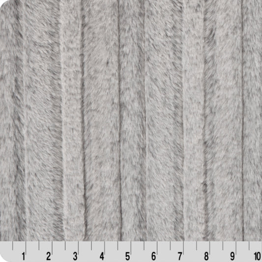 Tissu Luxe Cuddle Iced Vienna Graphite - 58" de large