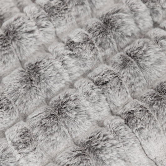 Tissu Luxe Cuddle Iced Vienna Graphite - 58" de large